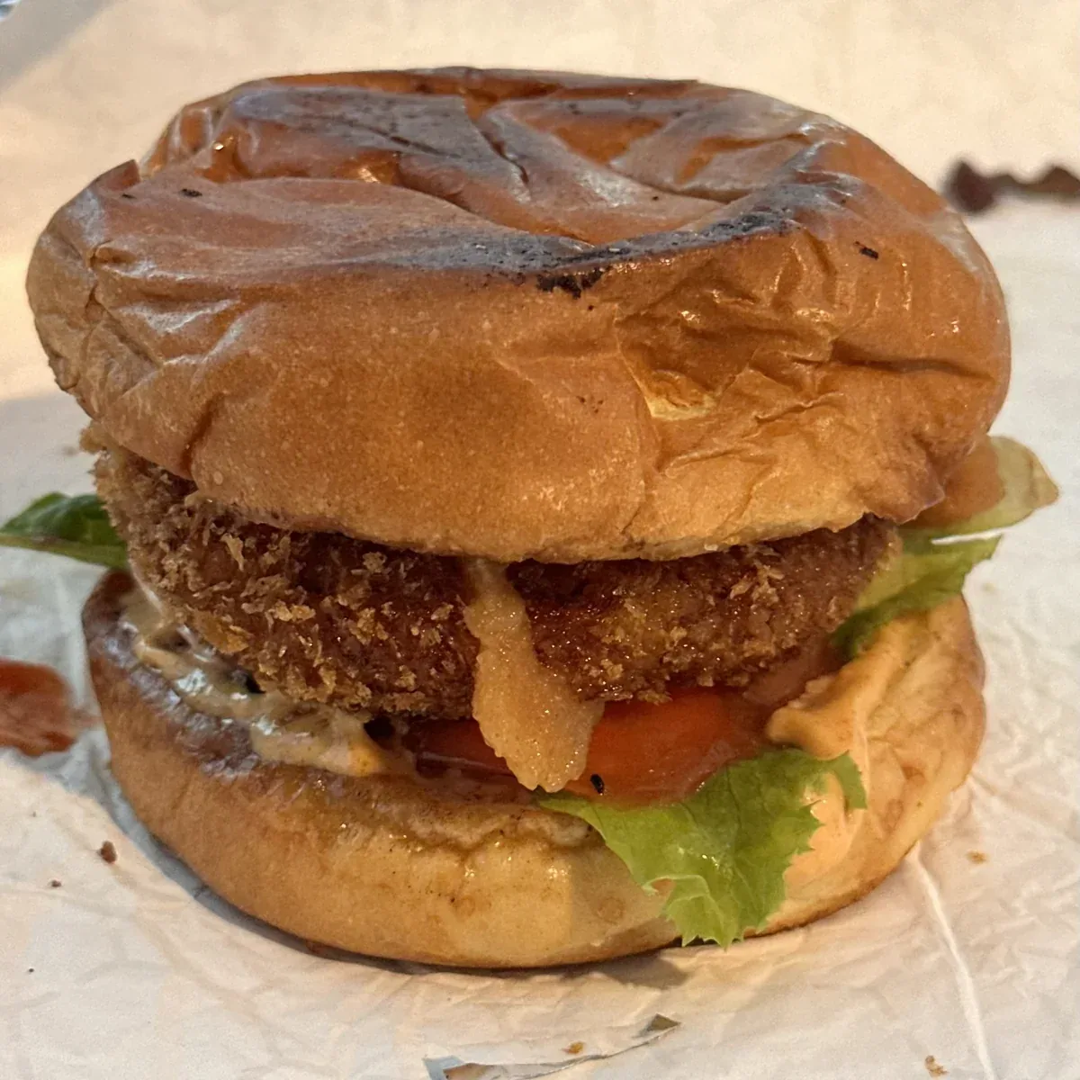 Vegan dish or gluten-free bun